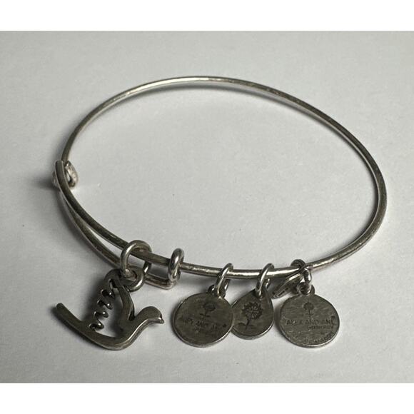 Alex And Ani Bracelet - Silver Color - (+) Energy - Dove Bird - US D498,167 - Picture 2 of 2